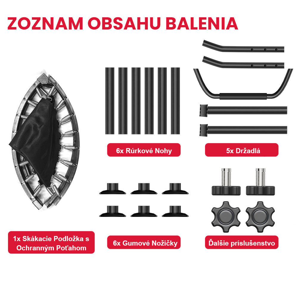40-Palcová Skladacia Trampolína