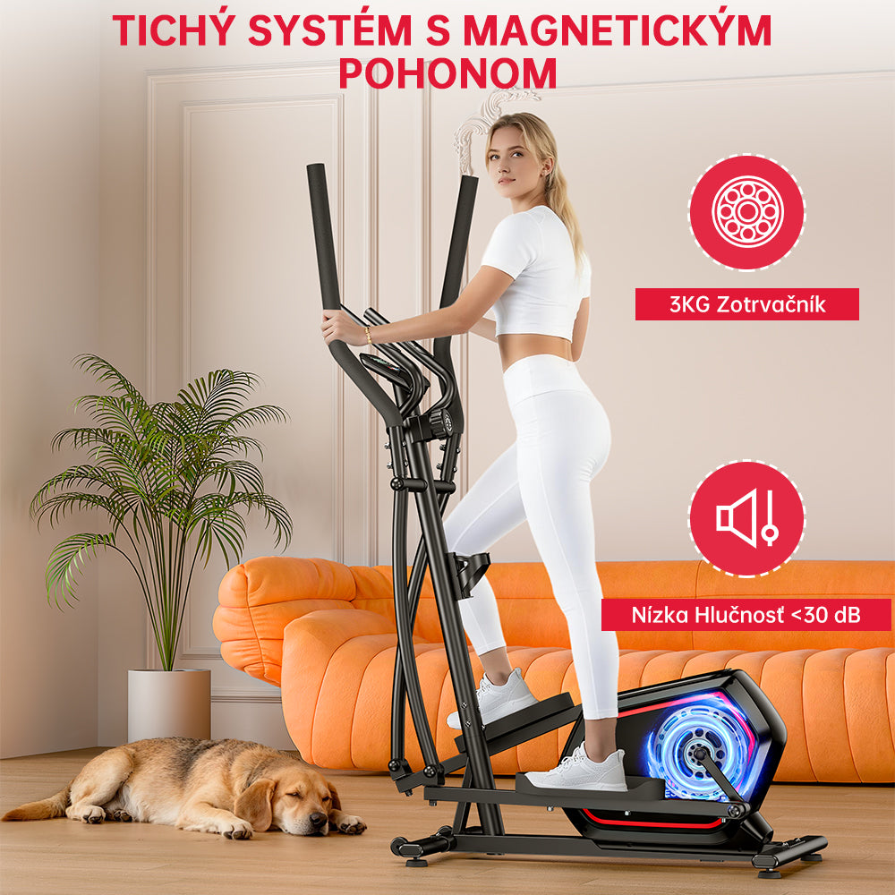 Eliptický Trenažér E200, 16-Stupňový Magnetický Odpor