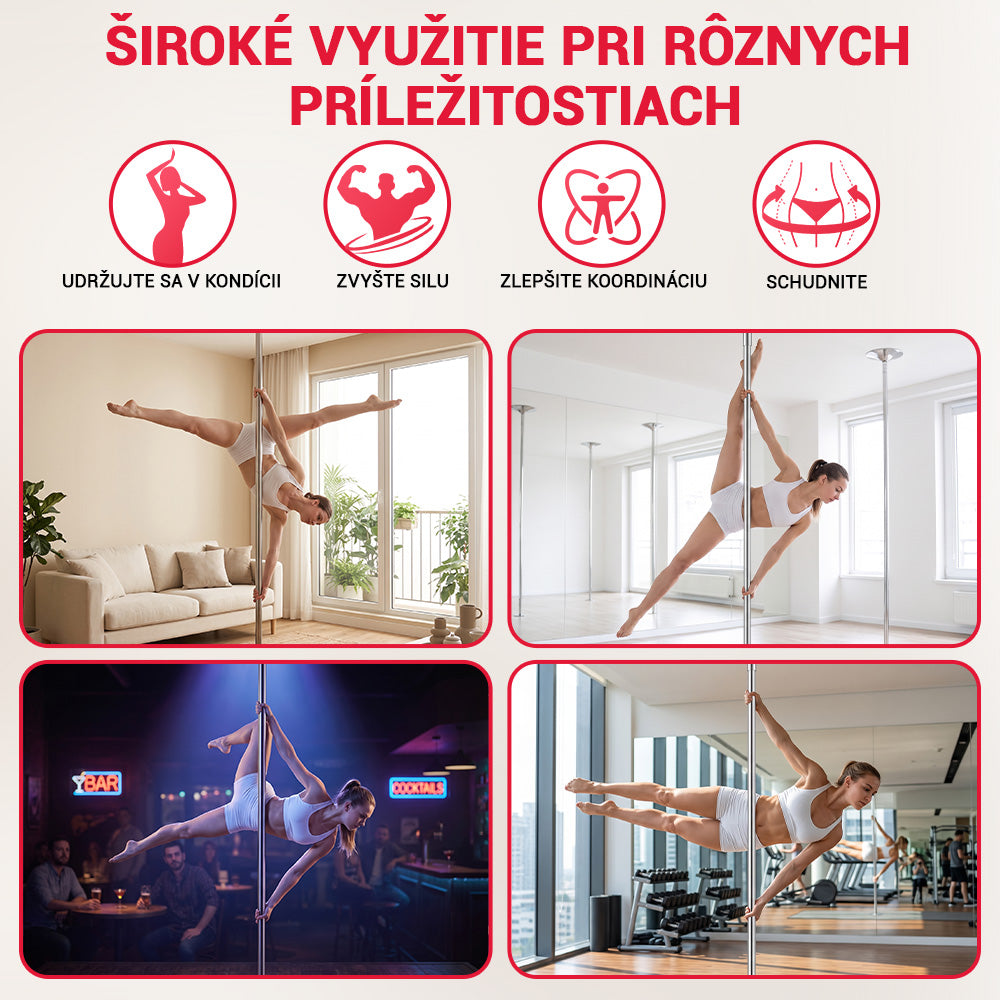 Výškovo Nastaviteľná Tanečná Tyč