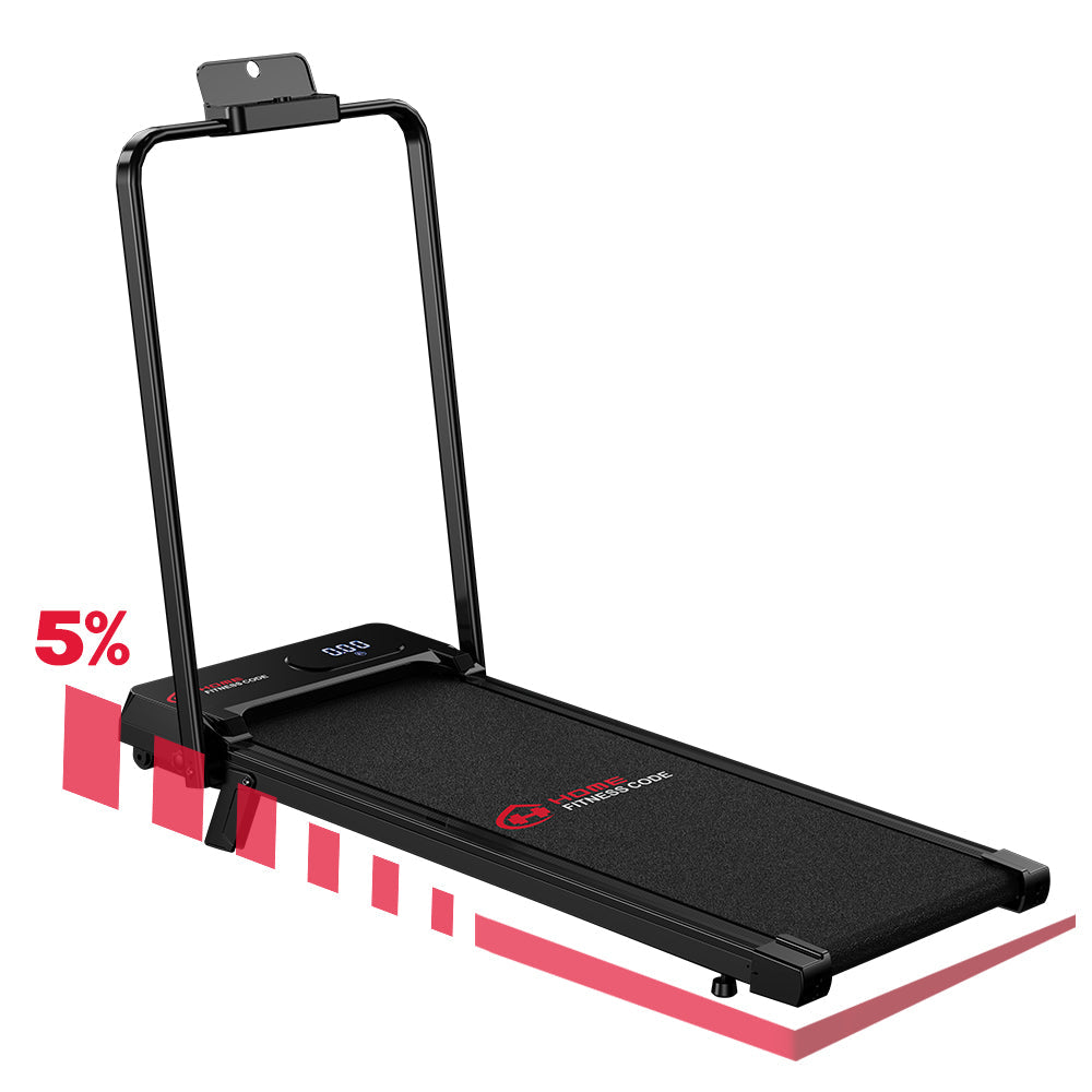 Skladací Bežecký Pás T7, Rýchlosť 1–6 km/h, Manuálny Sklon 5 %