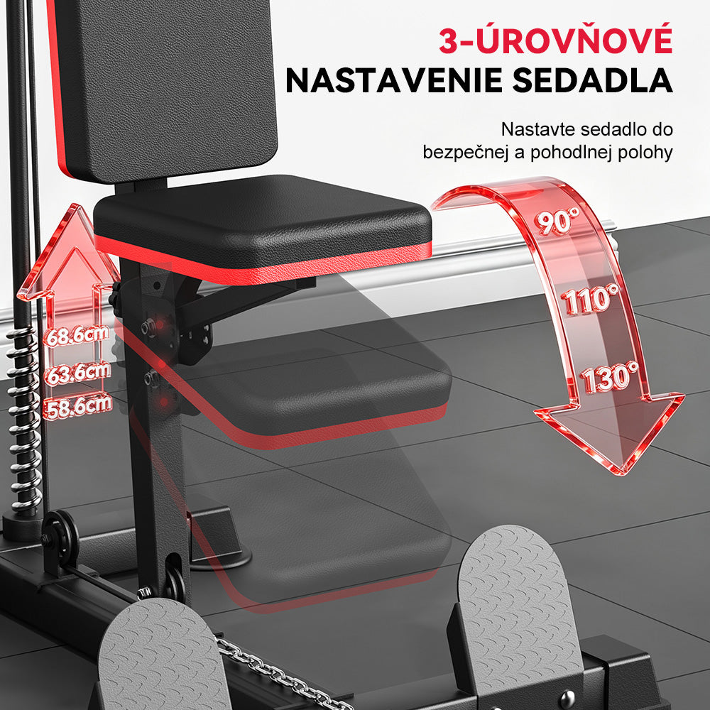 Stroj na Ťahanie Latov s Hornou a Dolnou Kladkou