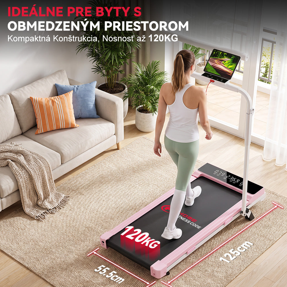Skladací Behací Pás Q2 Pro s Manuálny Sklon 5 %, Rýchlosť 1–10 km/h (Nová Verzia)