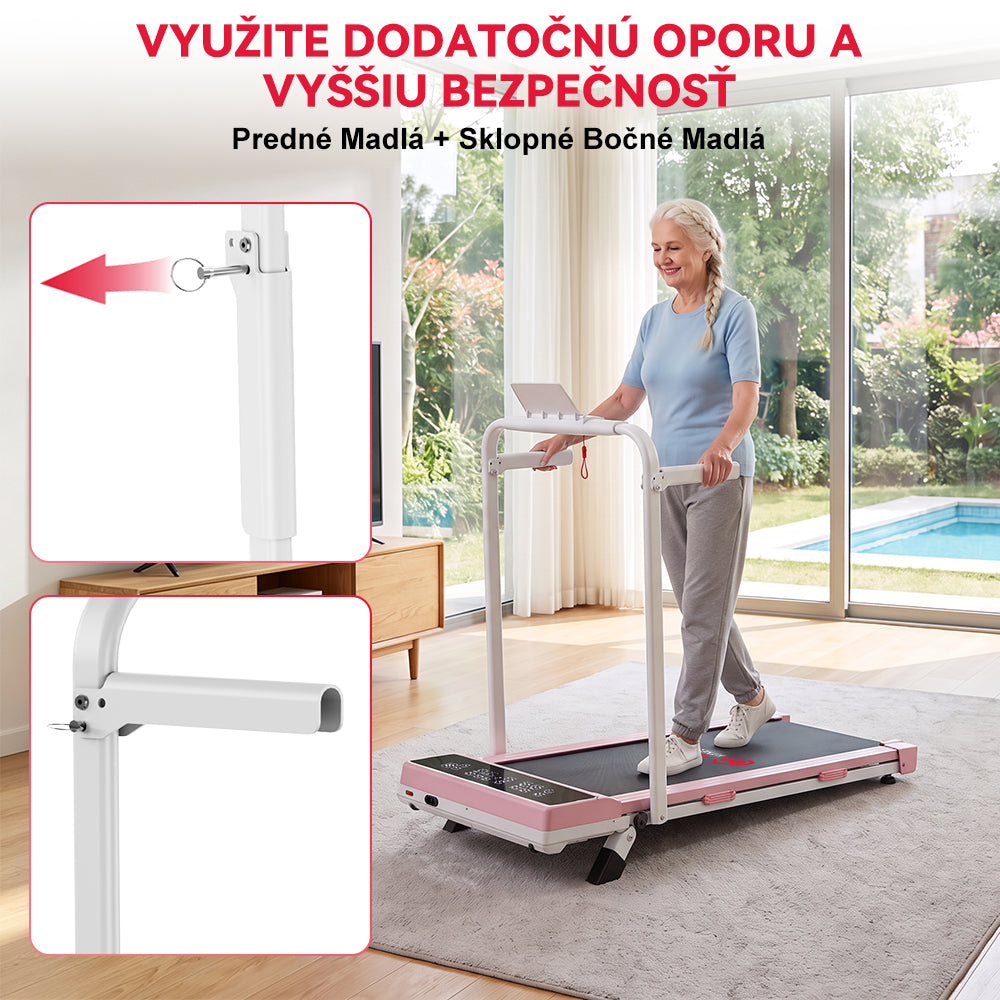 Skladací Behací Pás Q2 Pro s Manuálny Sklon 5 %, Rýchlosť 1–10 km/h (Nová Verzia)