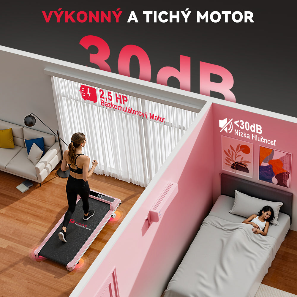 Bežecký Pás Z3 s Bezkefkovým Motorom, Rýchlosť 1–6 km/h, Manuálny Sklon 5 %