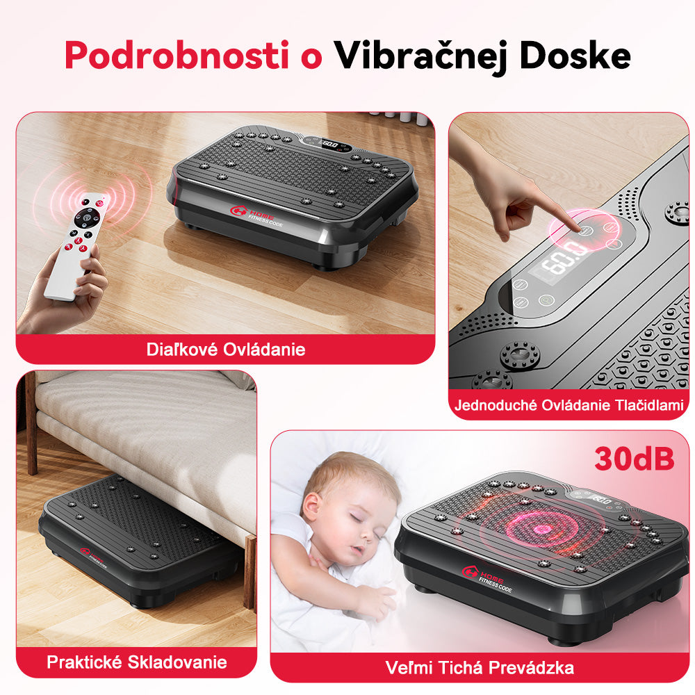 Vibračná Doska F1, 250 Úrovní Intenzity