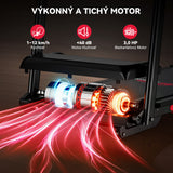 Skladací Bežecký Pás Q5 Pro s Bezuhlíkovým Motorom, Rýchlosť 1-12 km/h, Automatickým Sklonom 15 %