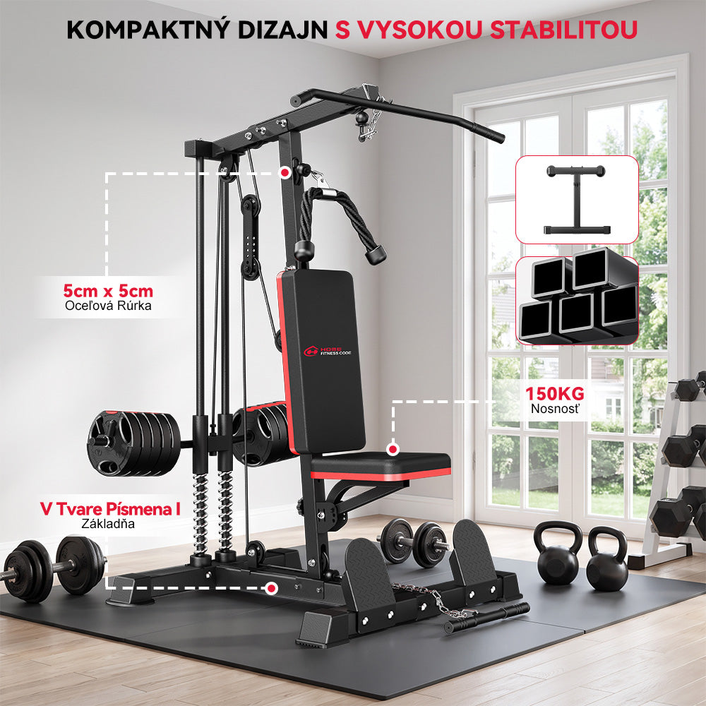 Stroj na Ťahanie Latov s Hornou a Dolnou Kladkou