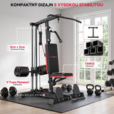 Stroj na Ťahanie Latov s Hornou a Dolnou Kladkou