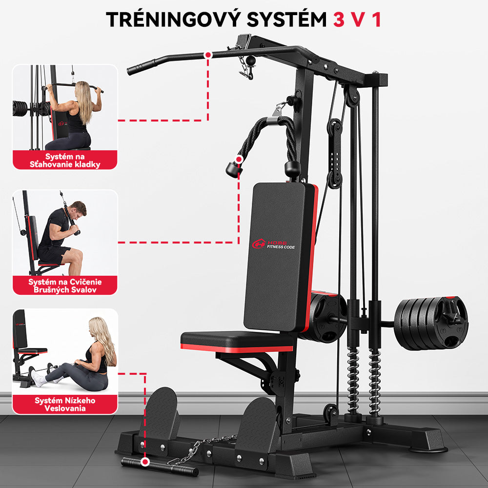 Stroj na Ťahanie Latov s Hornou a Dolnou Kladkou