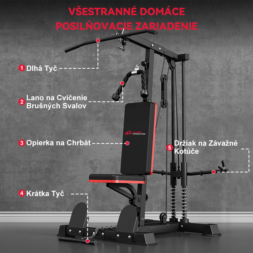 Stroj na Ťahanie Latov s Hornou a Dolnou Kladkou
