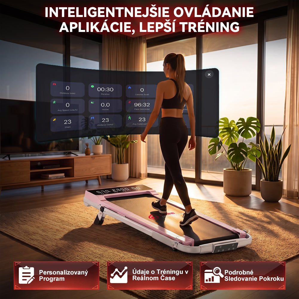 Skladací Behací Pás Q2 Pro s Manuálny Sklon 5 %, Rýchlosť 1–10 km/h (Nová Verzia)