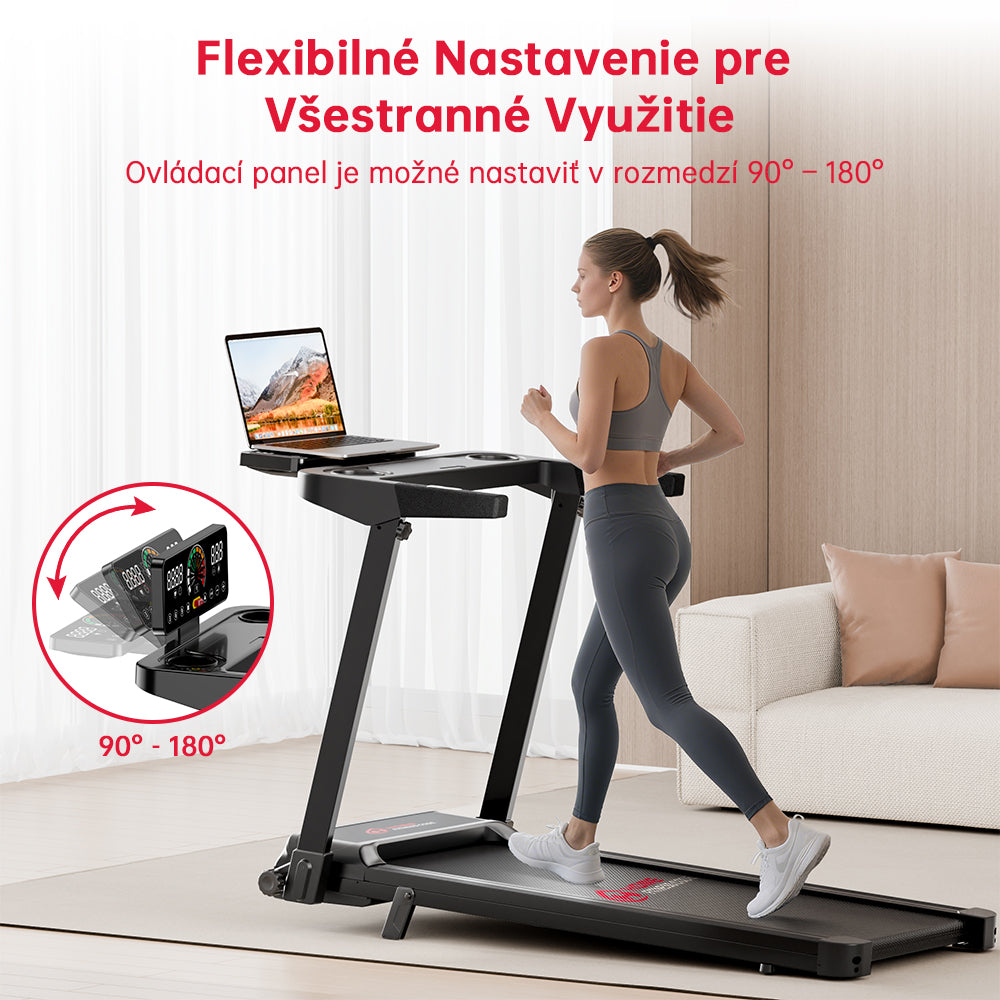 Skladací Bežecký Pás Q8, Rýchlosť 1–12 km/h, Manuálny Sklon 5 %