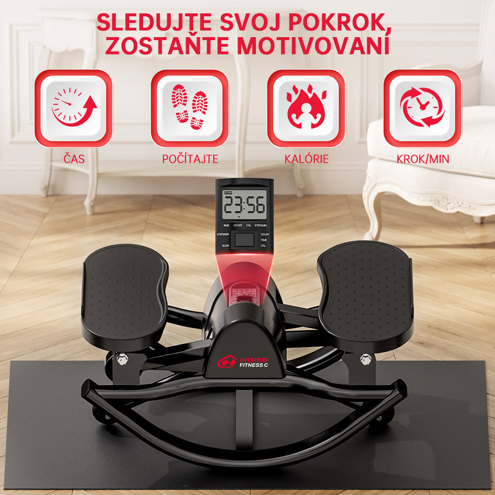Hojdací Stepper, Odporovými Pásmi a Protišmykovou Podložkou