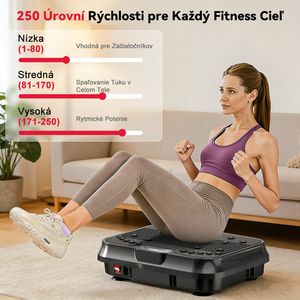 Vibračná Doska F1, 250 Úrovní Intenzity