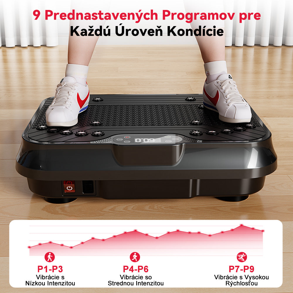 Vibračná Doska F1, 250 Úrovní Intenzity