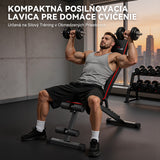 Skladateľná Posilňovacia Lavička B1 s Nastaviteľným Operadlom